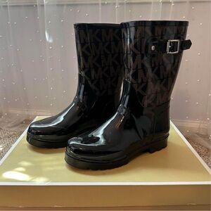Michael Kors Black Rain Boots
